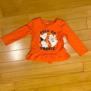 Carters 24 mo long sleeved Halloween Ruffle t shirt